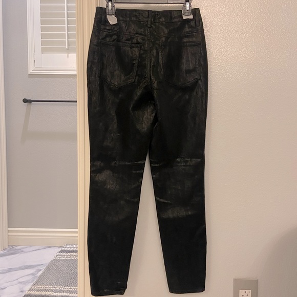 C&V Chelsea & Violet-High Rise Skinny Shiny Jeans - Picture 5 of 12